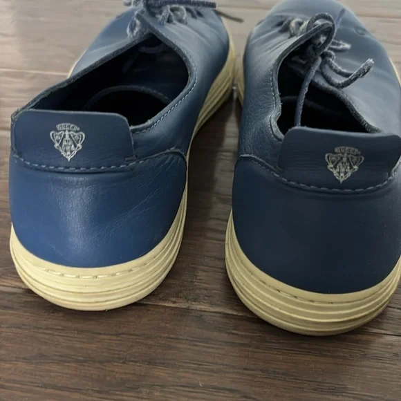 Gucci Men‘s lace up sneaker, blue. Size 9. - Picture 2 of 6